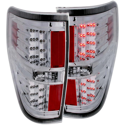 ANZO LED TAIL LIGHTS CHROME FORD F150 09-14