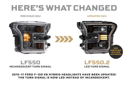 MORIMOTO XB HYBRID LED HEADLIGHTS FORD F150 15-17