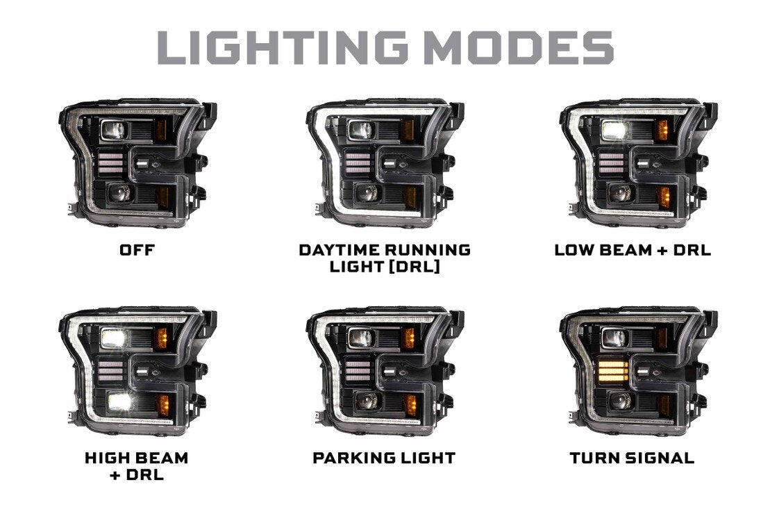 MORIMOTO XB HYBRID LED HEADLIGHTS FORD F150 15-17