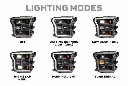 MORIMOTO XB HYBRID LED HEADLIGHTS FORD F150 15-17