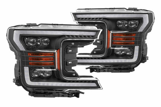 ALPHAREX 18-20 FORD F150 NOVA-SERIES LED PROJECTOR HEADLIGHTS - BLACK