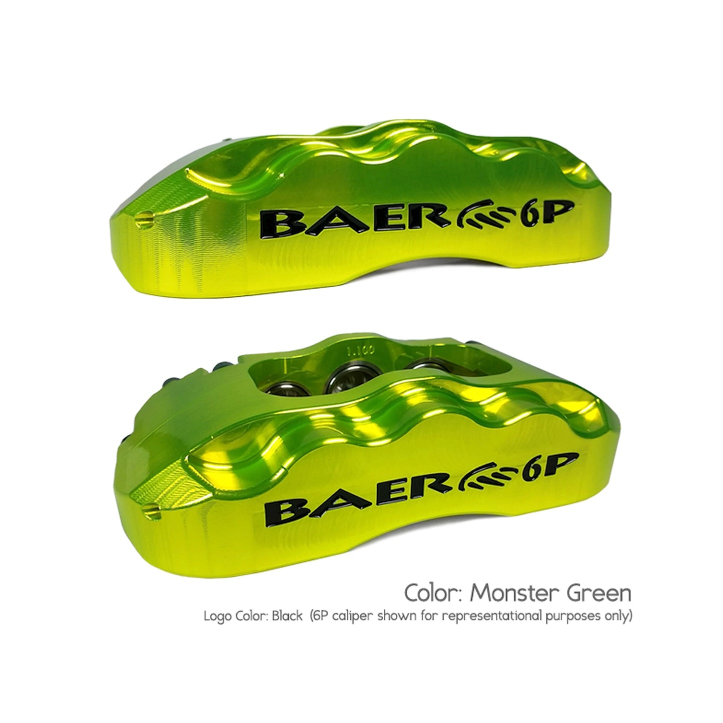 BAER BRAKES 15" EXTREME FRONT BRAKE KIT MONSTER GREEN FORD F150 10-26