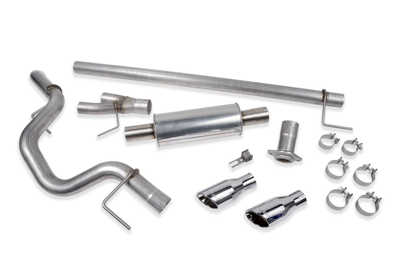 ROUSH PERFORMANCE CAT BACK PERFORMANCE EXHAUST POLISHED TIP FORD F150 21-26 V8 5.0L