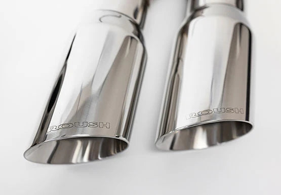 ROUSH PERFORMANCE SIDE EXIT CAT BACK ACTIVE READY EXHAUST POLISHED TIP FORD F150 21-26 V8 5.0L