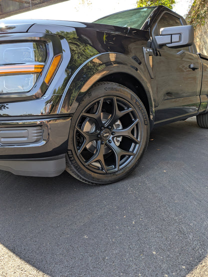 TORQUE WHEELS TW118R VELOCITY CHROME 24X10 6X135 +25 OFFSET FORD F150 04-26