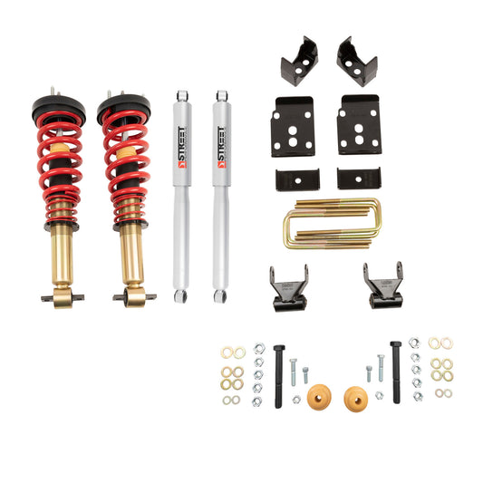 BELLTECH PERFORMANCE COILOVER KIT W/ HEIGHT ADJUSTABLE FRONT COILOVERS FORD F150