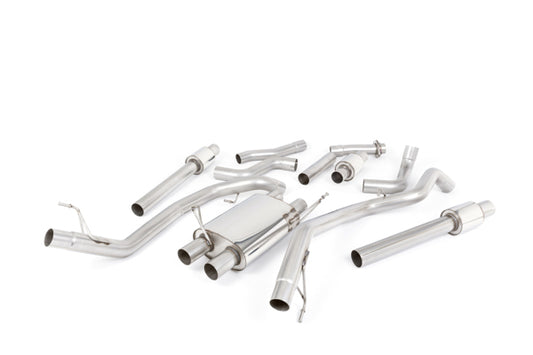 MILLTEK NON RESONATED RACE CAT BACK XHAUST FORD F150 21+ 3.5L SUPERCREW