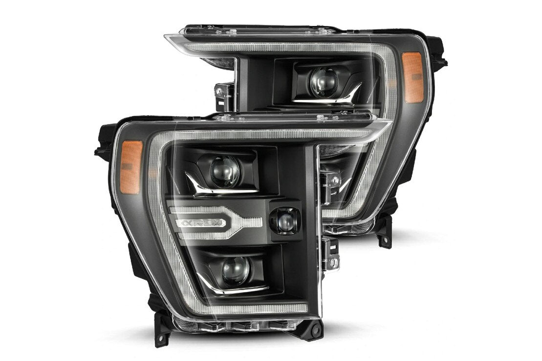 ALPHAREX 21-23 FORD F150 LUXX-SERIES LED PROJECTOR HEADLIGHTS - BLACK (ETA late Dec)
