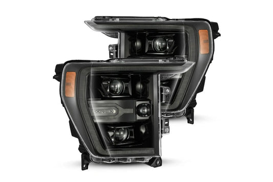 ALPHAREX 21-23 FORD F150 LUXX-SERIES LED PROJECTOR HEADLIGHTS - ALPHA BLACK