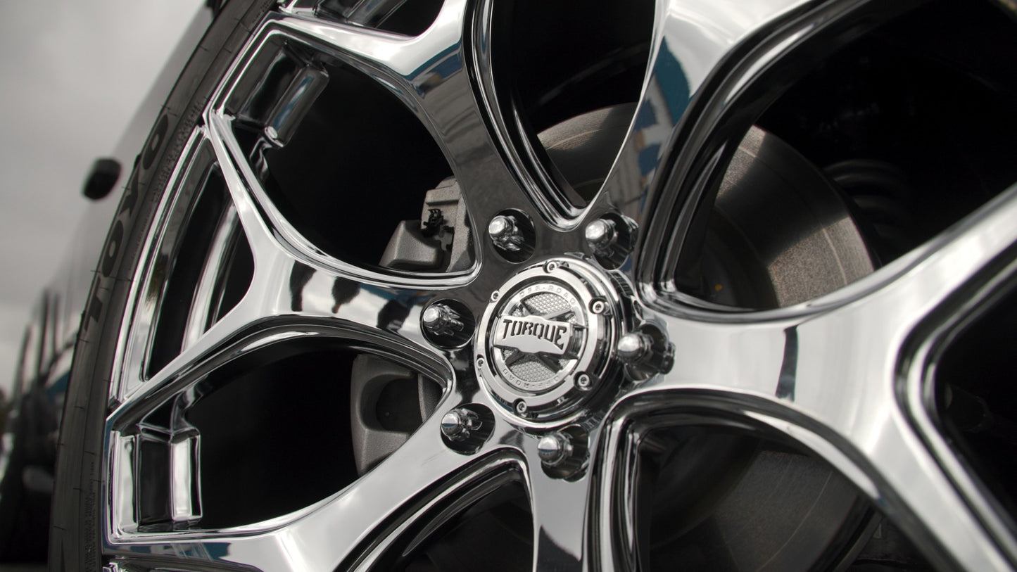 TORQUE WHEELS TW118R VELOCITY CHROME 24X10 6X135 +25 OFFSET FORD F150 04-26