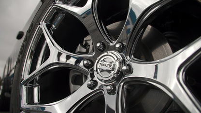 TORQUE WHEELS TW118R VELOCITY CHROME 24X10 6X135 +25 OFFSET FORD F150 04-26