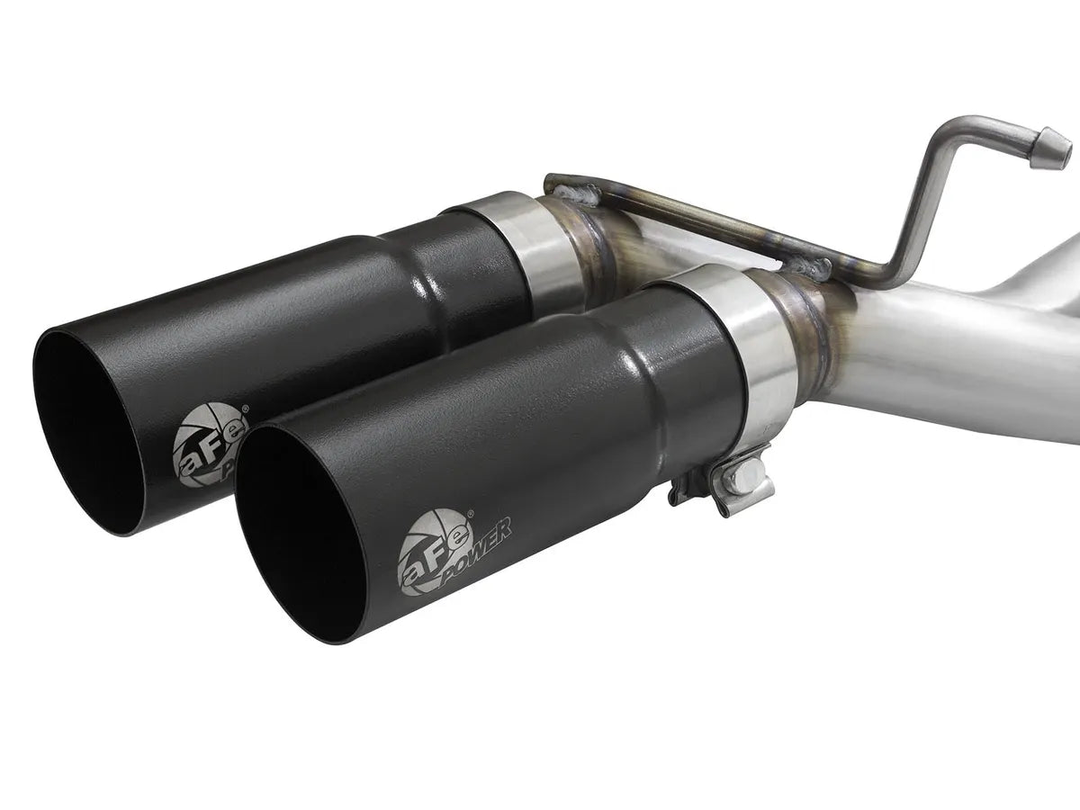 AFE POWER REBEL SERIES 3" TO 2 1/2" STAINLESS STEEL CAT BACK EXHAUST SYSTEM FORD F150 21-26 2.7L 3.5L 5.0L