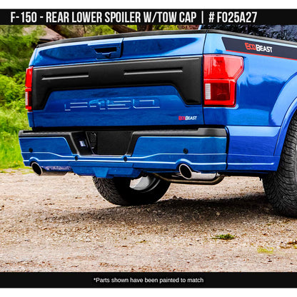 AIR DESIGN REAR LOWER SKIRT W/ TOW HITCH CAP FORD F150 18-20