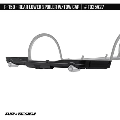 AIR DESIGN REAR LOWER SKIRT W/ TOW HITCH CAP FORD F150 18-20