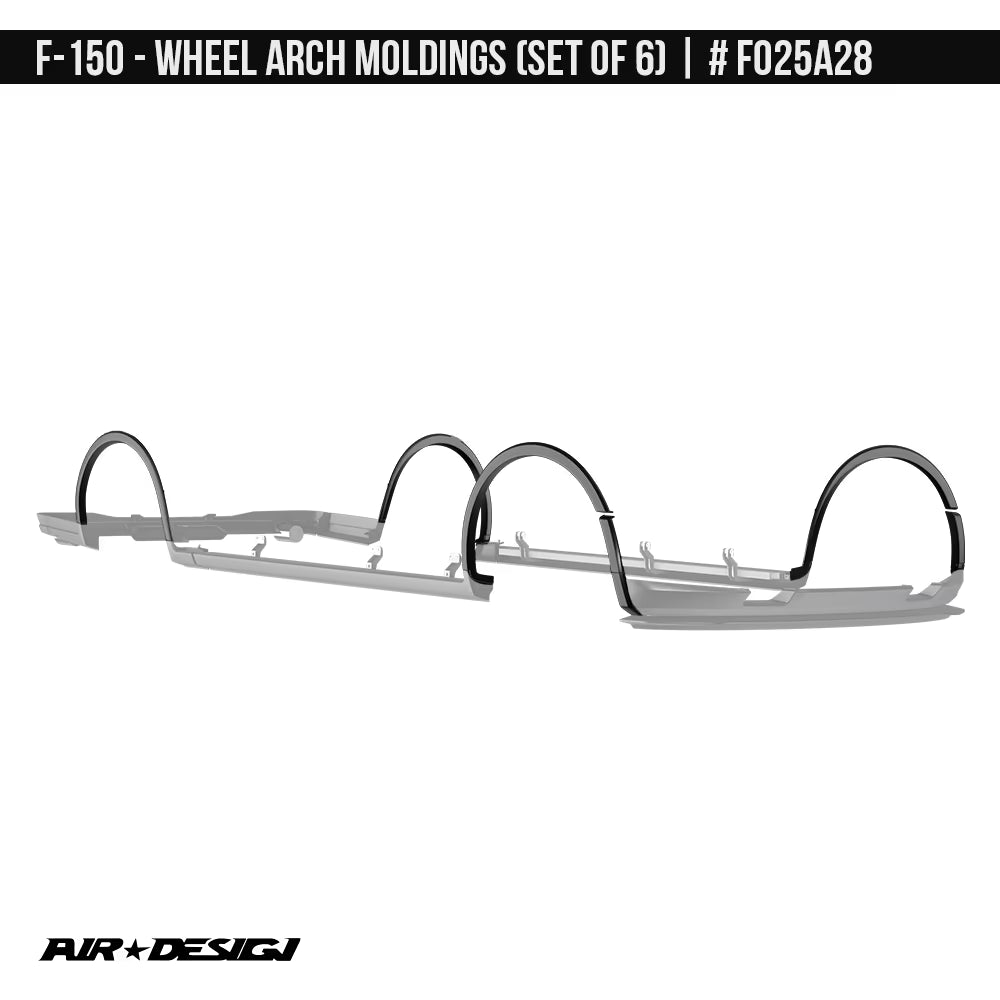 AIR DESIGN WHEEL ARCH MOLDING SET FORD F150 18-20