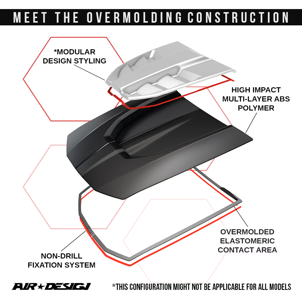 AIR DESIGN HOOD SCOOP FORD F150 21-26