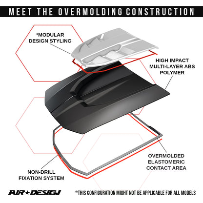 AIR DESIGN HOOD SCOOP FORD F150 21-26