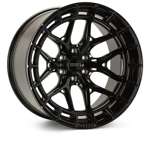 VOSSEN HFX-1 22X12 6X135 -44 OFFSET FORD F150 04-26 GLOSS BLACK