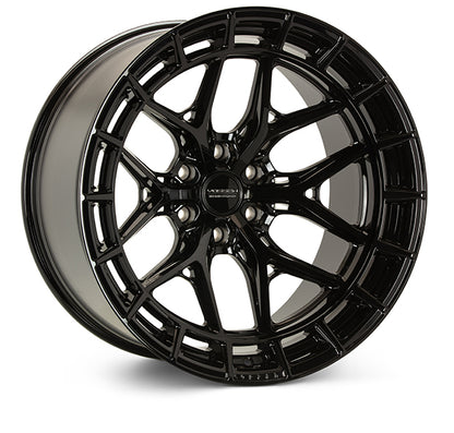 VOSSEN HFX-1 22X12 6X135 -44 OFFSET FORD F150 04-26 GLOSS BLACK