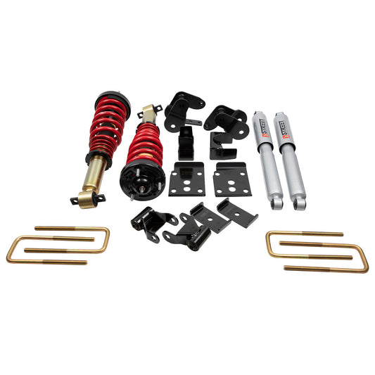 BELLTECH PERFORMANCE COILOVER KIT W/ HEIGHT ADJUSTABLE FRONT COILOVERS - 1001SPC
