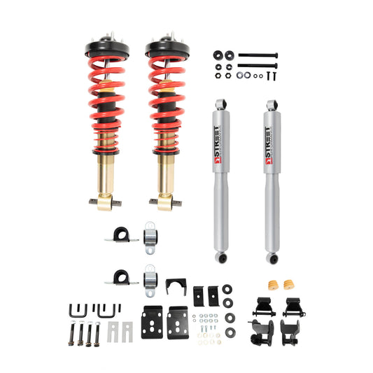 BELLTECH PERFORMANCE COILOVER KIT W/ HEIGHT ADJUSTABLE FRONT COILOVERS - 1050SPC