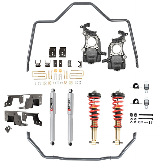 BELLTECH PERFORMANCE HANDLING KIT W/ HEIGHT ADJUSTABLE COILOVERS & SWAY BAR SET - 1051HK - 21+ 2WD