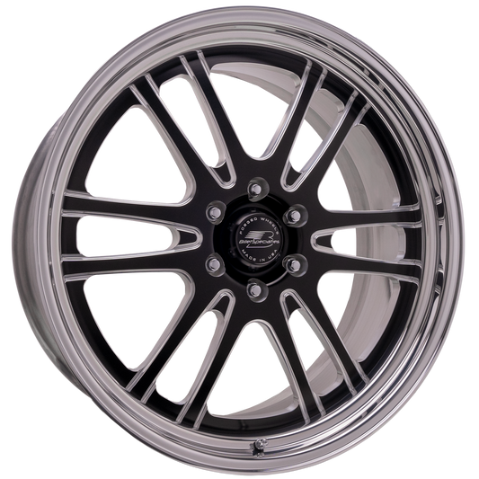 BILLET SPECIALTIES SPLITTER LT 22X10 6X135 +35 OFFSET BLACK W/ POLISHED FACE
