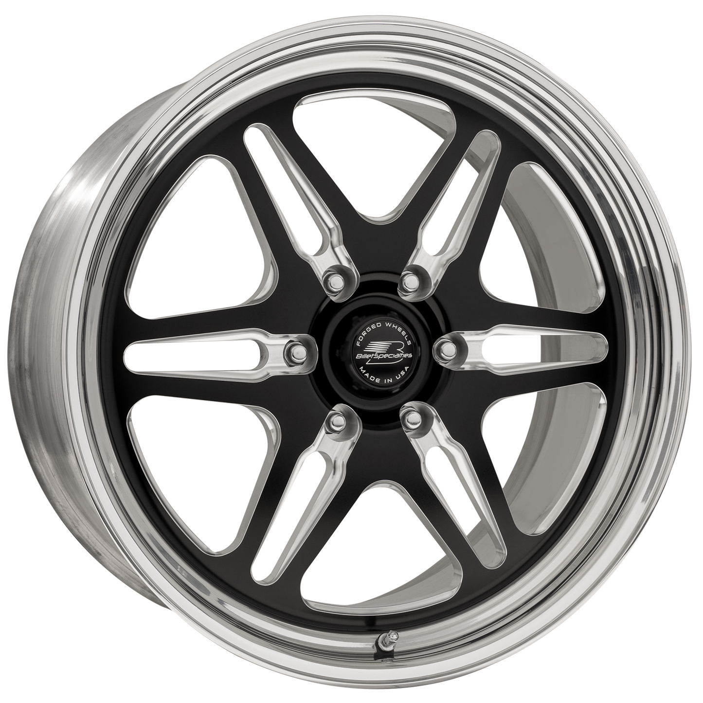 BILLET SPECIALTIES LONESTAR  LT 22X10 6X135 +35 OFFSET BLACK W/ POLISHED FACE