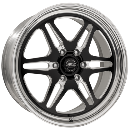 BILLET SPECIALTIES LONESTAR  LT 22X10 6X135 +35 OFFSET BLACK W/ POLISHED FACE