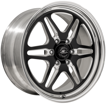 BILLET SPECIALTIES LONESTAR  LT 22X10 6X135 +35 OFFSET BLACK W/ POLISHED FACE