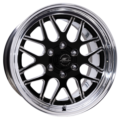 BILLET SPECIALTIES TURBO LT 20X10 6X135 +35 OFFSET BLACK W/ POLISHED FACE