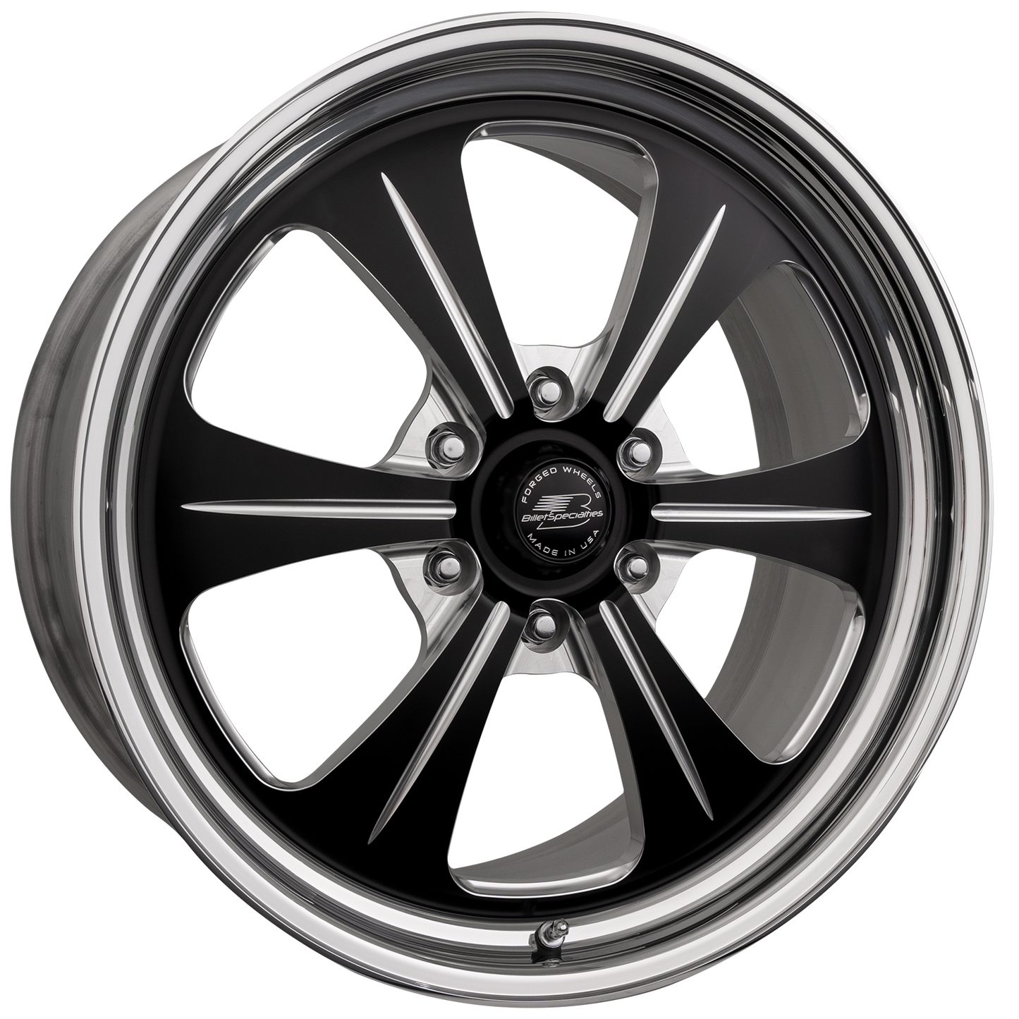 BILLET SPECIALTIES FINELINE LT 20X10 6X135 +35 OFFSET BLACK W/ POLISHED FACE