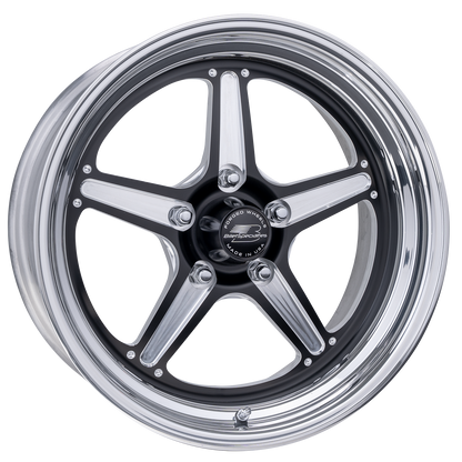 BILLET SPECIALTIES STREET LITE LT 20X10 6X135 +35 OFFSET BLACK W/ POLISHED FACE
