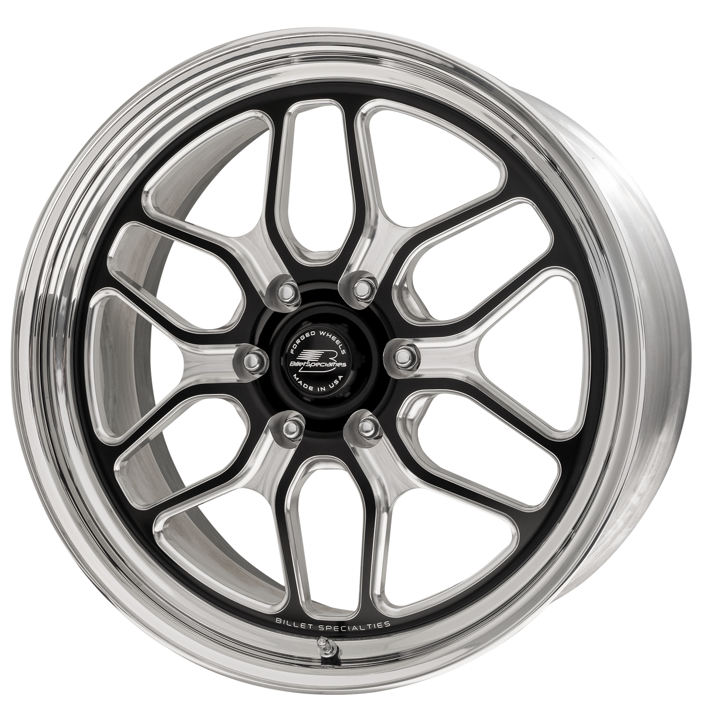 BILLET SPECIALTIES WIN LITE LT 20X10 6X135 +35 OFFSET BLACK W/ POLISHED FACE