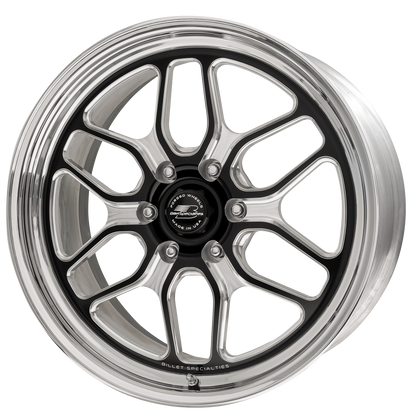 BILLET SPECIALTIES WIN LITE LT 20X10 6X135 +35 OFFSET BLACK W/ POLISHED FACE