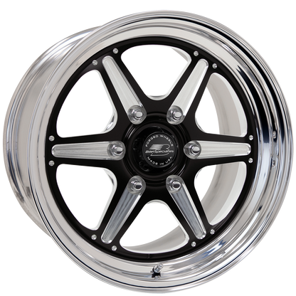 BILLET SPECIALTIES STREET LITE LT 20X10 6X135 +35 OFFSET BLACK W/ POLISHED FACE