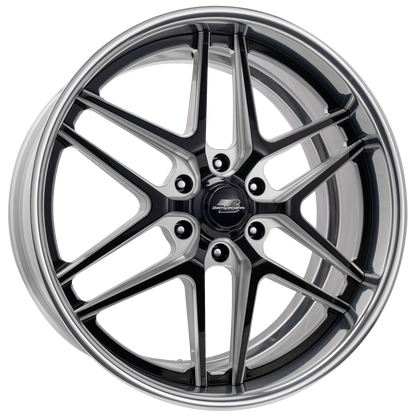 BILLET SPECIALTIES TEC 6 22X10 6X135 +35 OFFSET BLACK CONTRAST CUT