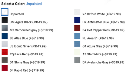CERVINIS TREMOR 3 INCH COWL HOOD 2023 FORD F150