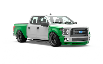 CLINCHED FLARES FRONT VALANCE FORD F150 15-17