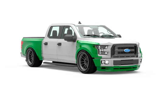 CLINCHED FLARES FRONT VALANCE FORD F150 15-17