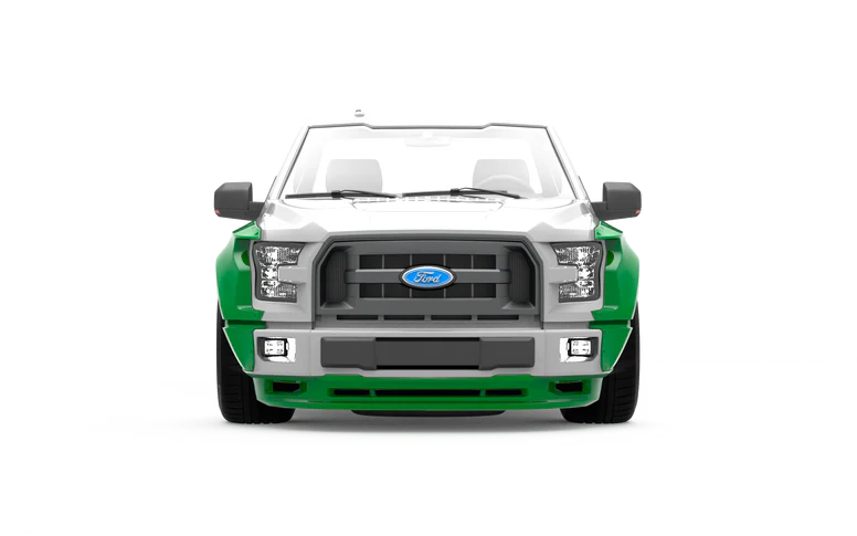 CLINCHED FLARES FRONT VALANCE FORD F150 15-17