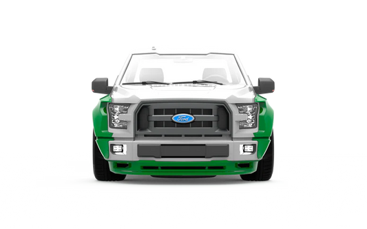 CLINCHED FLARES FRONT VALANCE FORD F150 15-17