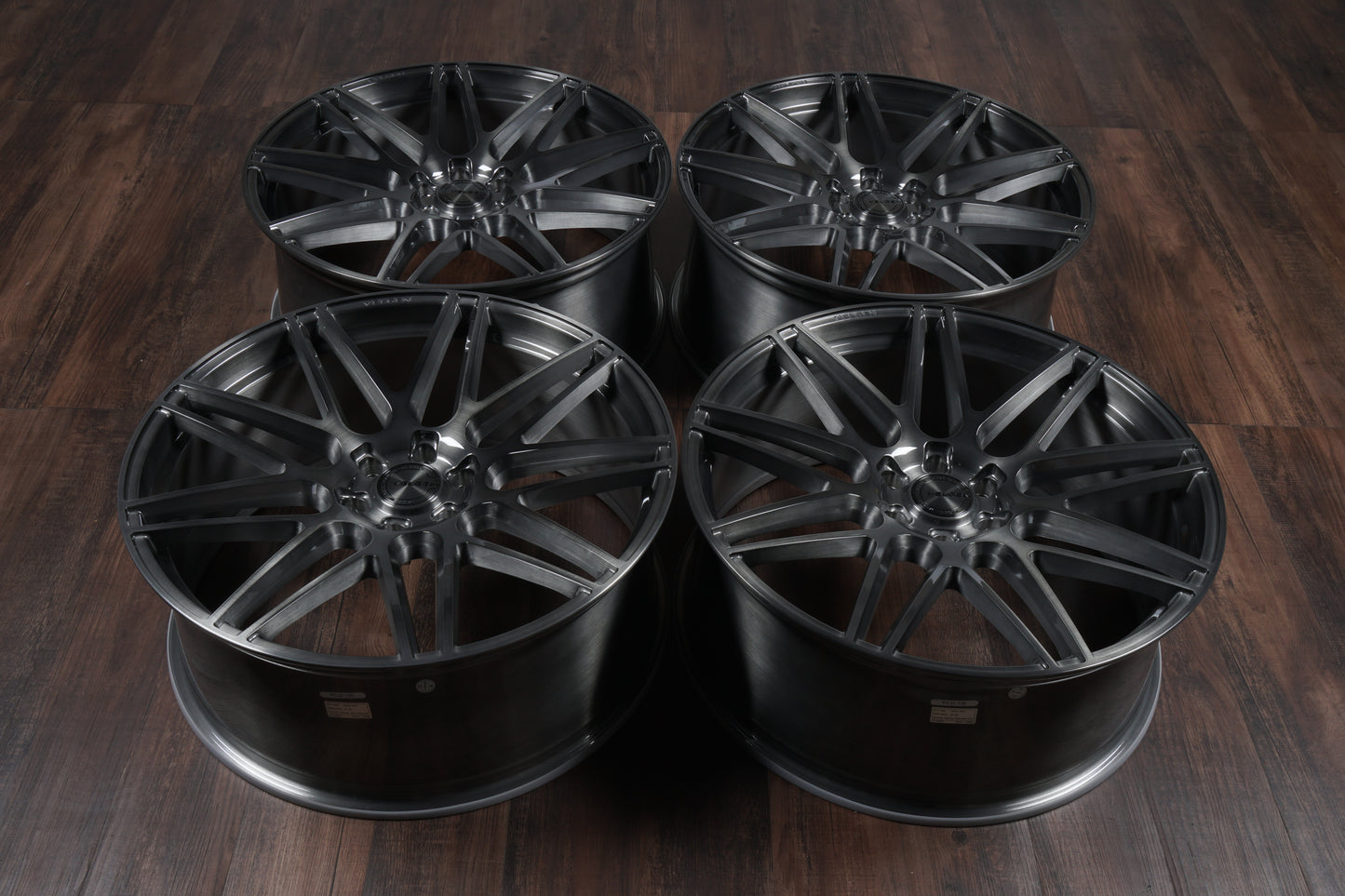 VELGEN WHEELS VFF-9 BRUSHED TITANIUM 24X10 30/38 OFFSET