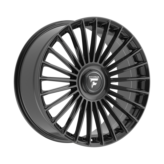 FITTIPALDI WHEELS FS370 22X9.5 6X135 +25 OFFSET GLOSS BLACK FORD F150 04-26