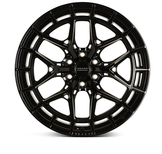 VOSSEN HFX-1 22X12 6X135 -44 OFFSET FORD F150 04-26 GLOSS BLACK