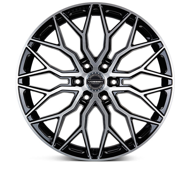 VOSSEN HF6-3 22X9.5 6X135 +20 OFFSET FORD F150 04-26 BRUSHED GLOSS BLACK