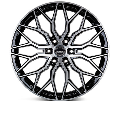 VOSSEN HF6-3 22X9.5 6X135 +20 OFFSET FORD F150 04-26 BRUSHED GLOSS BLACK