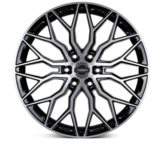 VOSSEN HF6-3 24X10 6X135 +25 OFFSET FORD F150 04-26 BRUSHED GLOSS BLACK