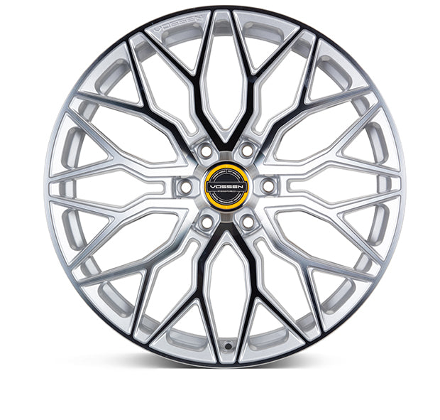 VOSSEN HF6-3 24X10 6X135 +25 OFFSET FORD F150 04-26 SILVER POLISHED