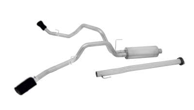 GIBSON EXHAUST 15-20 Ford F150 2.7L, 3.5L,5.0L, Black Elite Dual Extreme, Cat-Back Performance Exhaust #69021B